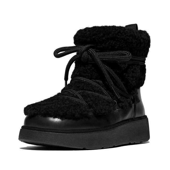 FitFlop Gen-FF X Roksanda Curly-Shearling Lace Ankle Boots