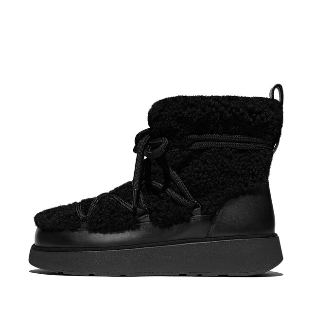 FitFlop Gen-FF X Roksanda Curly-Shearling Lace Ankle Boots