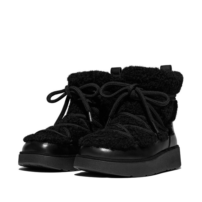 FitFlop Gen-FF X Roksanda Curly-Shearling Lace Ankle Boots