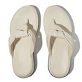 FitFlop F-Mode Knot Soft-Leather Flatform Toe-Post Sandals
