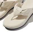 FitFlop F-Mode Knot Soft-Leather Flatform Toe-Post Sandals