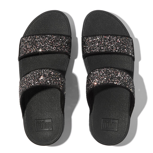 FitFlop Lulu Multi-Tonal Glitter Slides