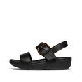 FitFlop Lulu Resin-Buckle Leather Back-Strap Sandals