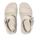 FitFlop Lulu Resin-Buckle Leather Back-Strap Sandals