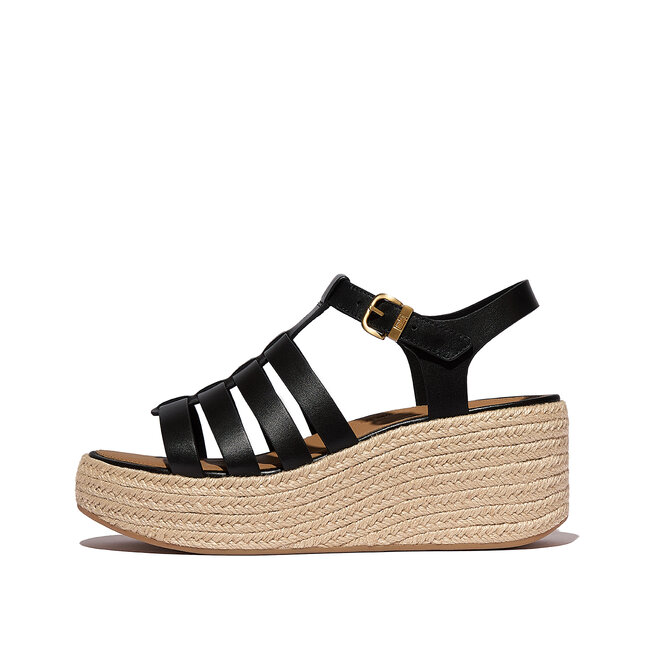 Platfforms Espadr. Leather Fisherman Wedge Sandals