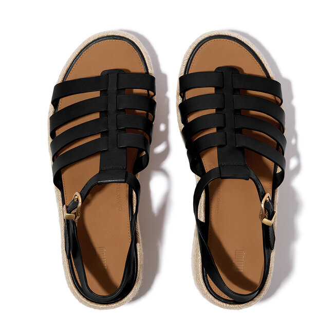 Platfforms Espadr. Leather Fisherman Wedge Sandals