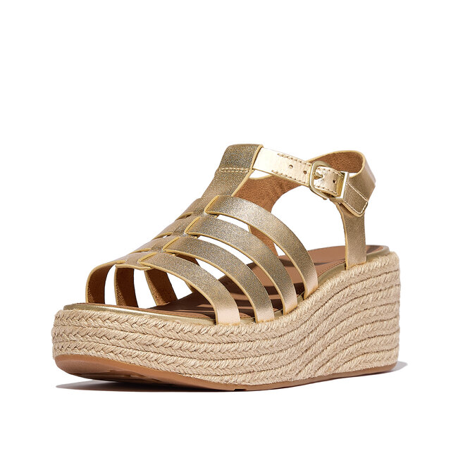 Platfforms Espadr. Leather Fisherman Wedge Sandals