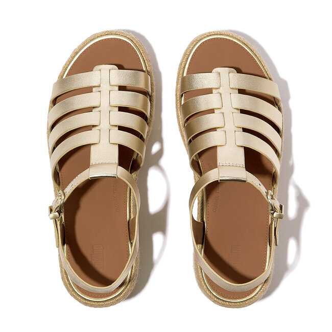 Platfforms Espadr. Leather Fisherman Wedge Sandals