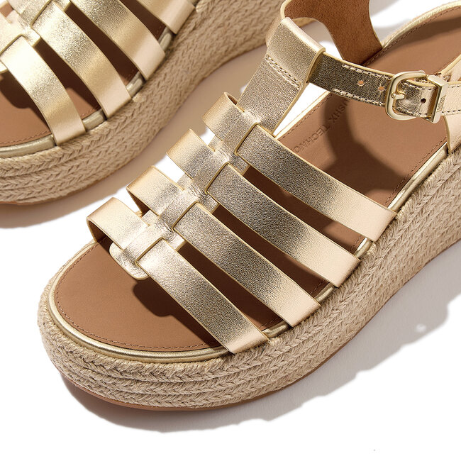 Platfforms Espadr. Leather Fisherman Wedge Sandals
