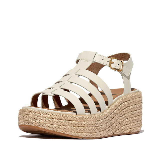Platfforms Espadr. Leather Fisherman Wedge Sandals