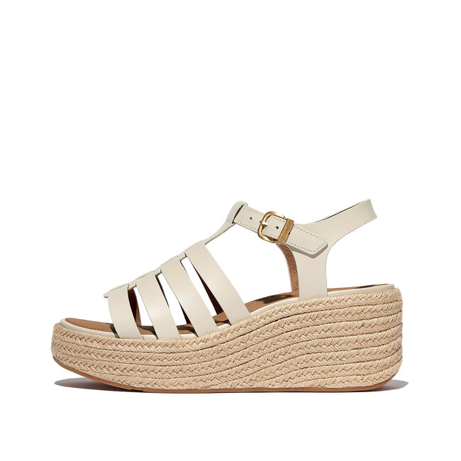 Platfforms Espadr. Leather Fisherman Wedge Sandals