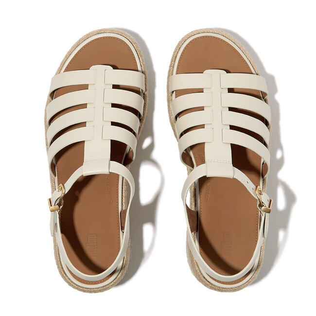 Platfforms Espadr. Leather Fisherman Wedge Sandals