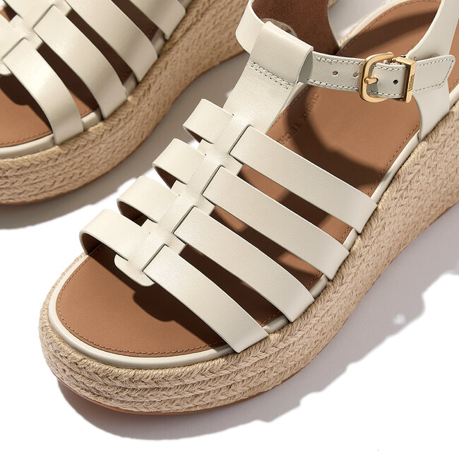 Platfforms Espadr. Leather Fisherman Wedge Sandals