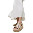 Platfforms Espadr. Leather Fisherman Wedge Sandals