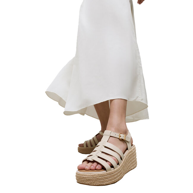 Platfforms Espadr. Leather Fisherman Wedge Sandals