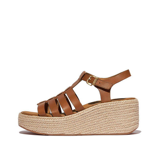 Platfforms Espadr. Leather Fisherman Wedge Sandals