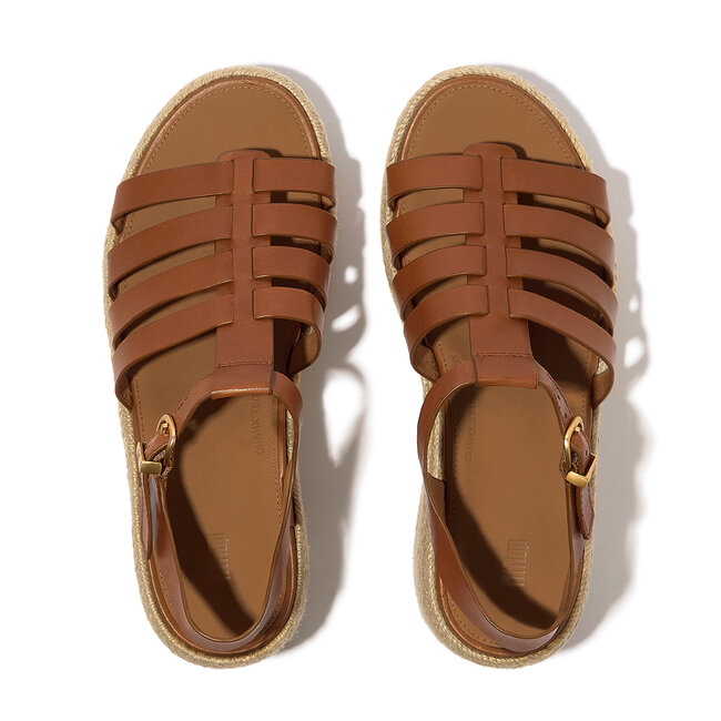 Platfforms Espadr. Leather Fisherman Wedge Sandals