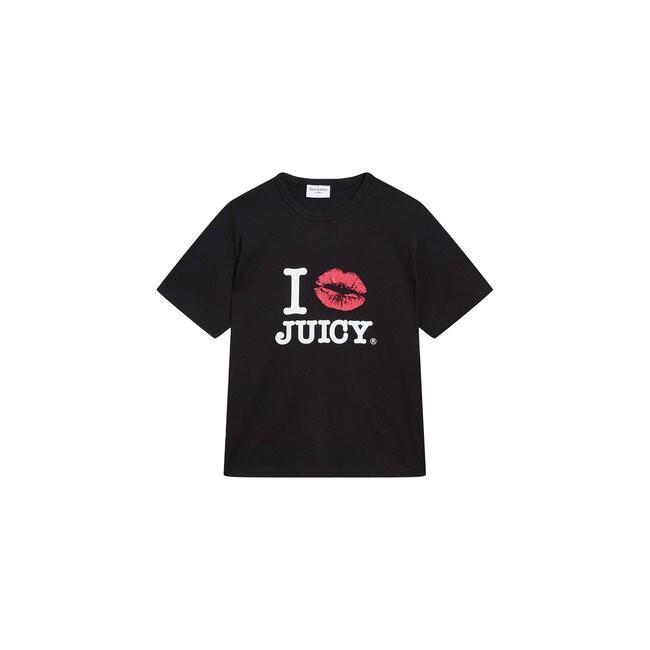 Juicy Couture I â€˜Kissâ€™ Juicy Fitted Ringer Tee