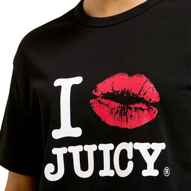 Juicy Couture I â€˜Kissâ€™ Juicy Fitted Ringer Tee
