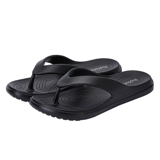 Holster Offshore - Unisex Teenslippers - Vegan EVA Schuim Slippers - Podologisch Goedgekeurd - Zwart