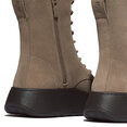 F-Mode Suede Lace-Up Flatform Ankle Boots