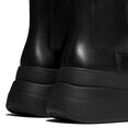 F-Mode Stack Leather Chelsea Boots