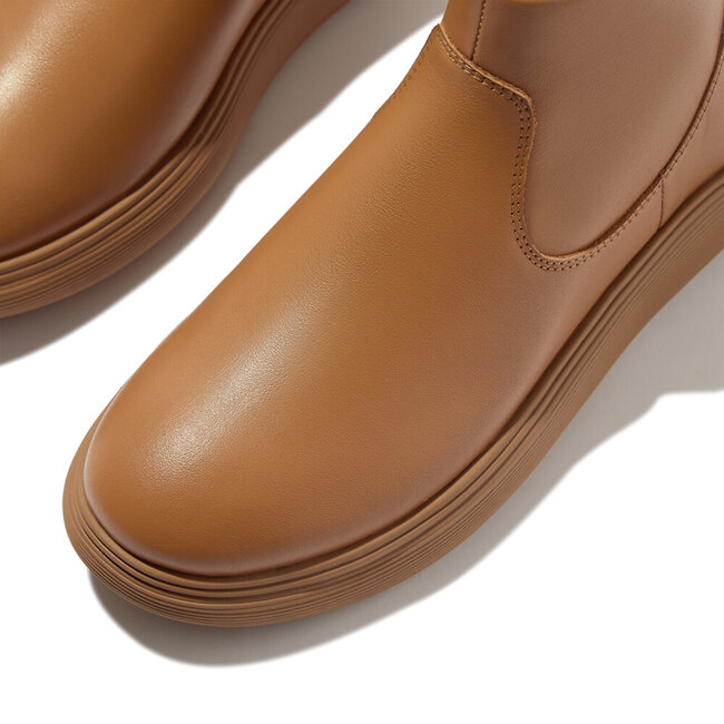 IQ-Comff Leather Zip Ankle Boots