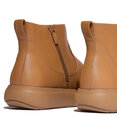 IQ-Comff Leather Zip Ankle Boots