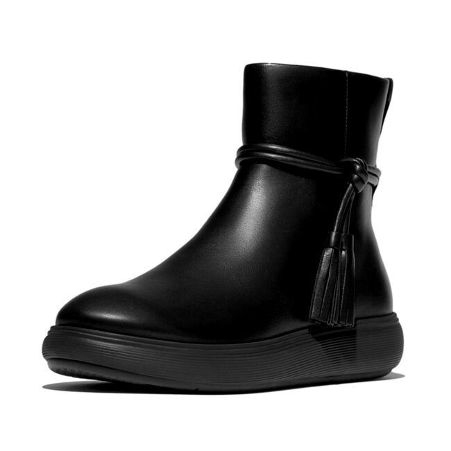 IQ-Comff Tassel Leather Short Boots