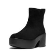Platfforms Suede Heeled Ankle Boots