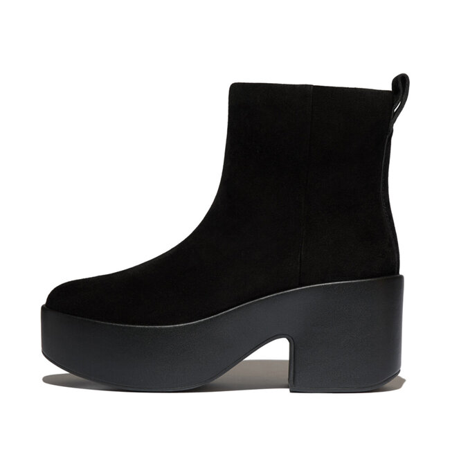 Platfforms Suede Heeled Ankle Boots