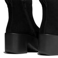 Platfforms Suede Heeled Ankle Boots