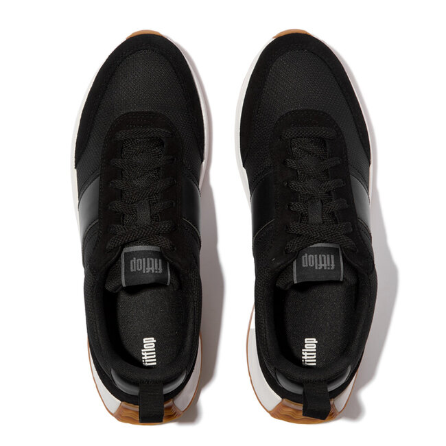 F-Mode Flow Mens Suede-Mix Sneakers