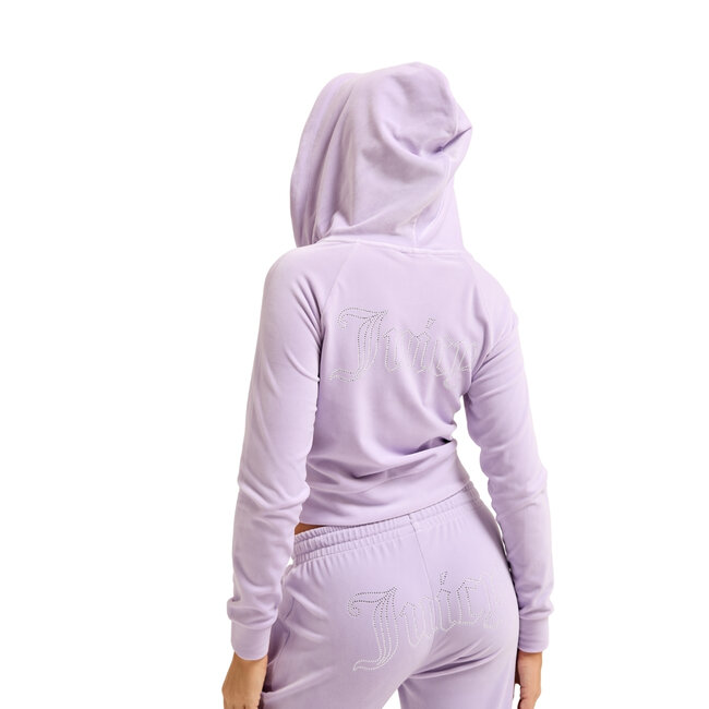 Juicy Couture Madison Outline Hoodie With Diamante Bra