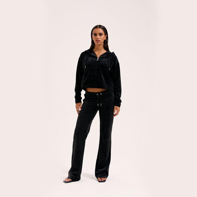 Juicy Couture Iccle Diamante Oversized Cropped Hoodie