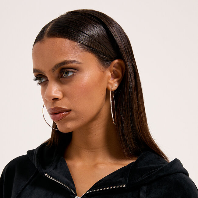 Juicy Couture Iccle Diamante Oversized Cropped Hoodie