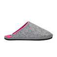 Lowenweiss Hygge Bicolor Pantoffels - Handgemaakte Wolvilt Sloffen - Grijs / Roze