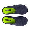 Lowenweiss Hygge Bicolor Pantoffels - Handgemaakte Wolvilt Sloffen -  Blauw / GroenLowenweiss Hygge Bicolor Pantoffels - Handgem