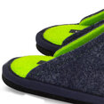 Lowenweiss Hygge Bicolor Pantoffels - Handgemaakte Wolvilt Sloffen -  Blauw / GroenLowenweiss Hygge Bicolor Pantoffels - Handgem