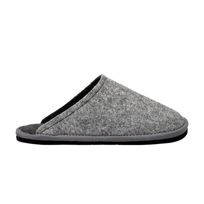 Lowenweiss Hygge Bicolor Pantoffels - Handgemaakte Wolvilt Sloffen -  Grijs