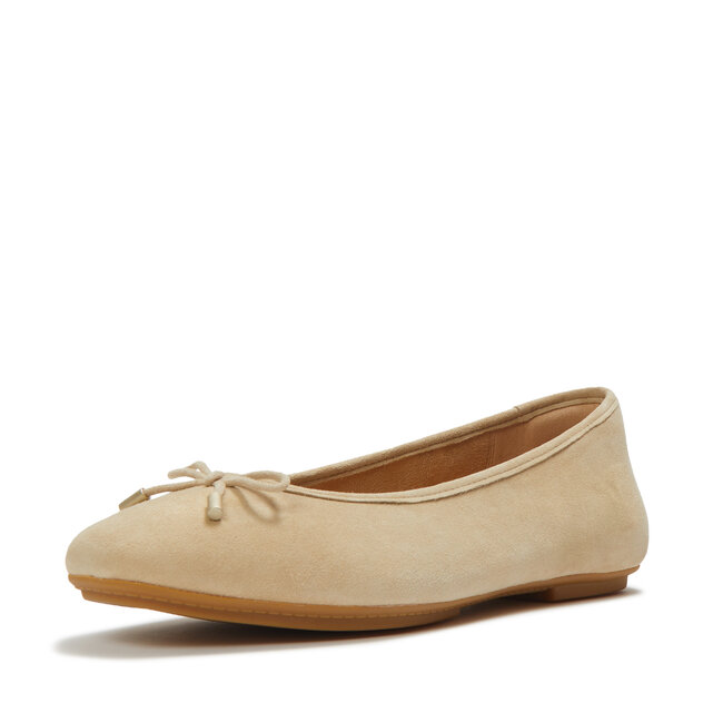 Delicato Bow Suede Ballet Flats