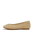 Delicato Bow Suede Ballet Flats