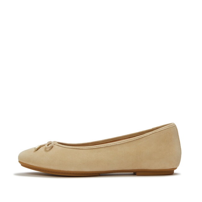 Delicato Bow Suede Ballet Flats