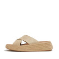 FitFlop F-Mode Espadrille Shimmersuede Cross Slides
