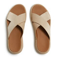 FitFlop F-Mode Espadrille Shimmersuede Cross Slides