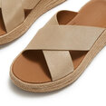 FitFlop F-Mode Espadrille Shimmersuede Cross Slides