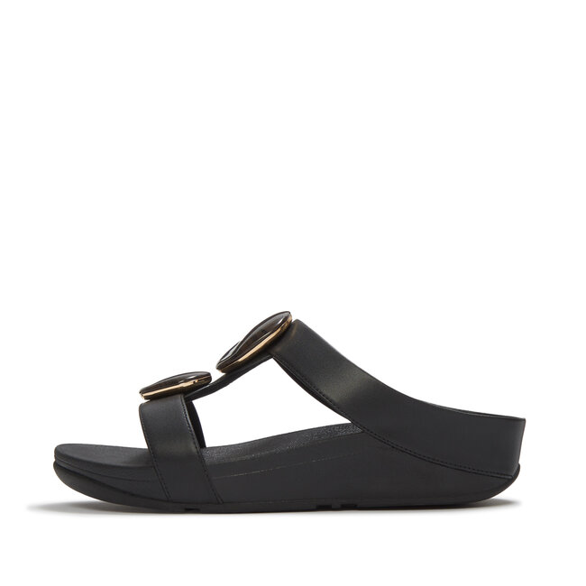 FitFlop Fino Marbled-Stone H-Bar Slides