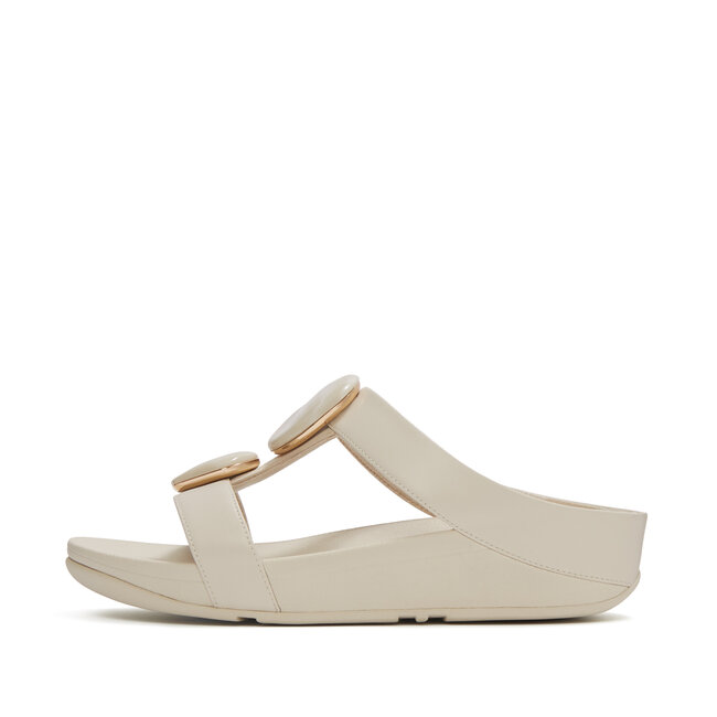 FitFlop Fino Marbled-Stone H-Bar Slides