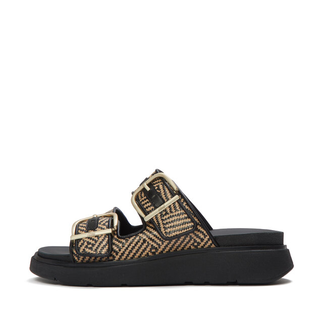 Gen-FF Buckle Graphic-Weave Two-Bar Slides