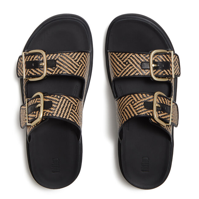 Gen-FF Buckle Graphic-Weave Two-Bar Slides